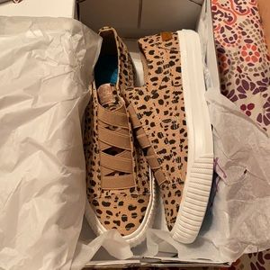 Blowfish Borell Latte Spots Canvas Shoes